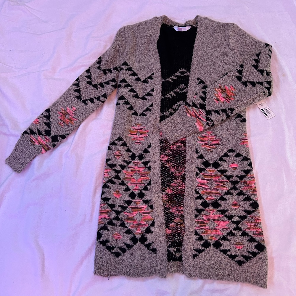 No Boundaries Aztec printed cardigan, size XS
